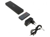 Switch HDMI 2.0 HDCP 2.2 Negru cu 4 Intrări HDMI și Intrare DC