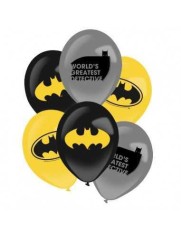 Set 6 baloane latex Batman 28 cm foto