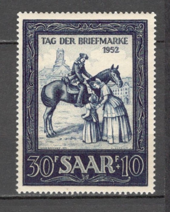 Saarland.1952 Ziua marcii postale SS.520
