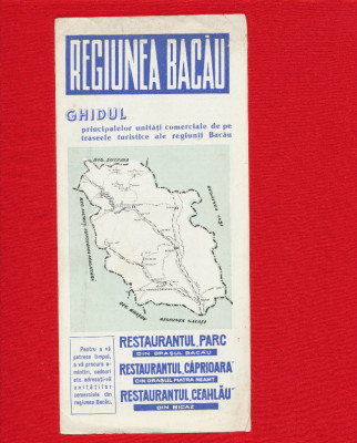 Regiunea Bacau - pliant 6 pagini - 1965 foto