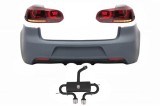 Bara Spate cu Sistem de Evacuare si Stopuri Full LED Rosu Fumuriu VW Golf 6 VI (2008-2013) R20 Look Performance AutoTuning