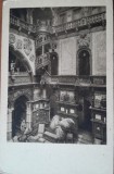 Carte Postala Sinaia, Holul Castelului Peleș, Perioada Interbelică, 14x9 cm, Alb-Negru, Necirculata