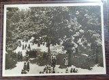 Carte postala - Scoala centrala de fete din Bucuresti: Gradina mare