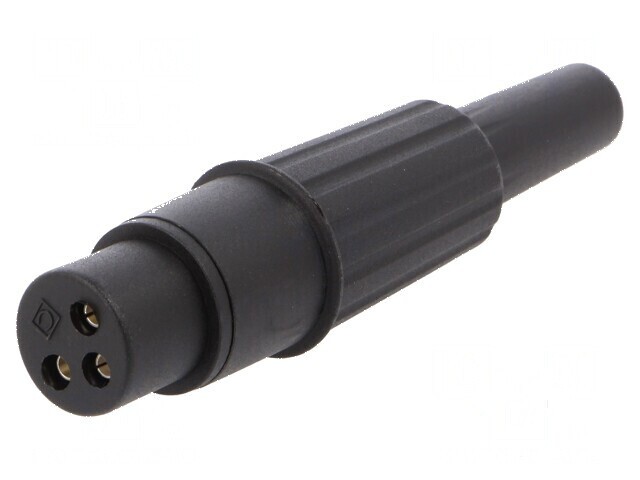 Conector XLR mufă mamă PIN 3 drept cablu lipire argintat