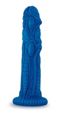 Dildo Draken Lock On Silicon Albastru 18 cm foto