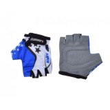 Manusi ciclisti copii, culoare alb/albastru, marime 5XS Cod:LSL3311