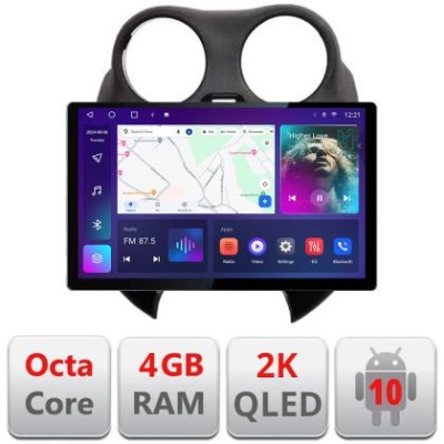 Navigatie dedicata Edonav Nissan Micra 2010-2014, Ecran 2K QLED 13&amp;quot;,Octacore,4Gb RAM,32Gb Hdd,4G,360,DSP,Carplay,Bluetooth CarStore Technology foto