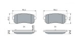 BOSCH 0 986 494 140 set placute frana,frana disc