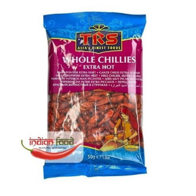 TRS Chillies Whole Extra Hot (Ardei Intreg Picant) 50g foto