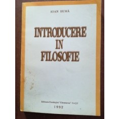 Introducere in filosofie- Ioan Huma