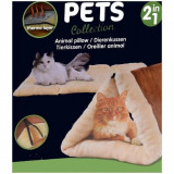 Pets Collection Pernă și tunel pentru pisici 2 &icirc;n 1, 90x60 cm