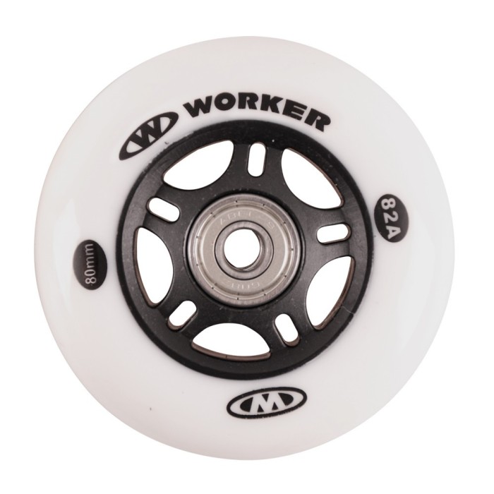 Roti WORKER 80 mm si rulmenti ABEC-7 Chrome - set 4 buc.,