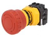 Comutator de Siguranță Roșu 22mm IP65