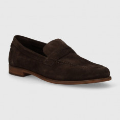 Gant mocasini din piele intoarsa Kemood barbati, culoarea maro, 28673582.G46