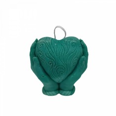 Lumanare Parfumata Inima in Maini , Handmade, Cadou sau Marturie Eveniment