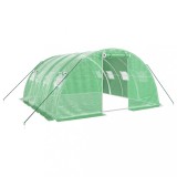 Cumpara ieftin Sera cu cadru din otel, verde, 16 m&sup2;, 4x4x2 m