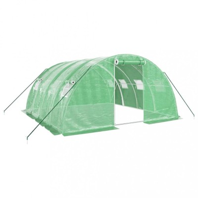 Sera cu cadru din otel, verde, 16 m&amp;sup2;, 4x4x2 m foto