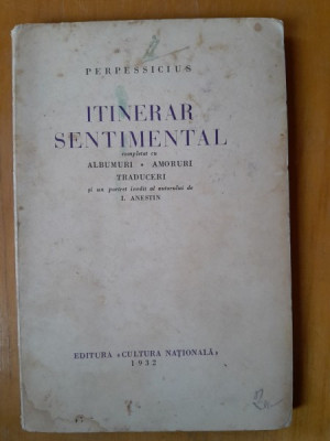 Itinerar sentimental - Perpessicius foto