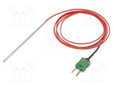 Sondă de temperatură tip K LASCAR -80&deg; la 400&deg;C, exactitate &plusmn;2,5&deg;C