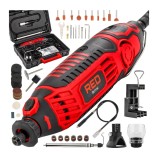 Mini polizor drept, 280 W, cu accesorii, Red Technic