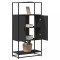 vidaXL Dulapuru negru 68x35x139 cm lemn și metal prelucrat 849039
