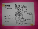 HOPCT 15001 BIG BOSS - --GERMANIA--CARTE POSTALA RADIO AMATOR / RADIOAMATORI CARICATURA -CIRCULATA