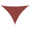 Parasolar, caramiziu, 4x5x5 m, tesatura oxford, triunghiular