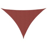 Cumpara ieftin Parasolar, caramiziu, 4x5x5 m, tesatura oxford, triunghiular