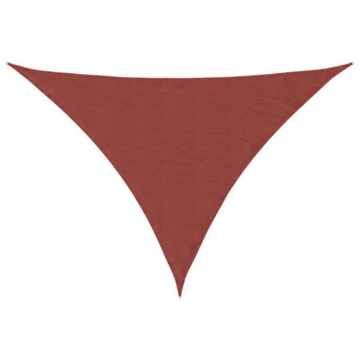 Parasolar, caramiziu, 4x5x5 m, tesatura oxford, triunghiular