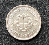 a318 Marea Britanie 3 three pence 1940