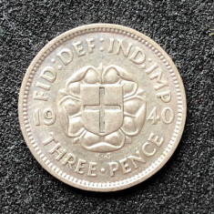 a318 Marea Britanie 3 three pence 1940