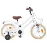 vidaXL Bicicletă pentru Copii 16 Inci pentru 4-6 ani Alb 42009177