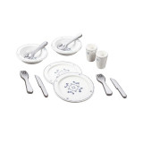 Set vesela pentru 2 persoane Royal, din lemn, MAMAMEMO EduKinder World