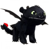 Jucarie de plus, Whitehouse Leisure, Toothless Dragons, Negru, 40 cm