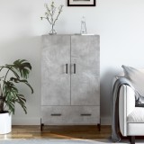 VidaXL Dulap &icirc;nalt, gri beton, 69,5x31x115 cm, lemn prelucrat