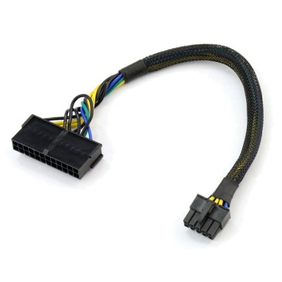 Cablu adaptor sursa alimentare de la ATX 24 pin la 10 pini, Active, 30 CM, compatibil IBM Lenovo foto