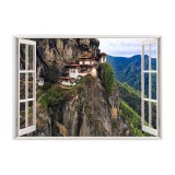 Autocolant decorativ, Fereastra, Natura si peisaje, Multicolor, 85 cm, 2993ST