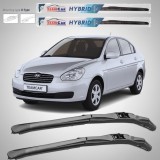 Cumpara ieftin Ștergătoare Hyundai Accent (2003&ndash;2006) Hibrid | Set față &ndash; TeamCar&reg;