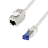 PATCH CORD S/FTP LOGILINK Cat6a, prelungitor, LSZH, cupru, 15 m, gri, AWG26, dublu ecranat &quot;CC5102S&quot; (timbru verde 0.8 lei)
