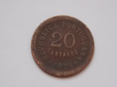 20 CENTAVOS 1924 PORTUGALIA foto
