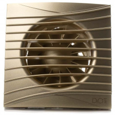 Ventilator baie SILENT 4C CHAMPAGNE, Super Silent, Clapeta antiretur, Motor Long Life 40000h, Debit 90mc/h, Ø100mm