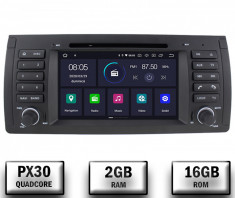 Navigatie BMW E39 E53, Android 10, QUADCORE PX30 2GB RAM + 16GB ROM cu DVD, 7 Inch - AD-BGWBMWE397P3 foto