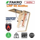 Scara modulara din lemn, Model LWF 60 Antifoc Fakro