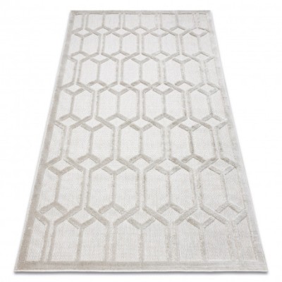 Covor SANTO SISAL 58385 Ruta, geometric bej, 160x220 cm foto