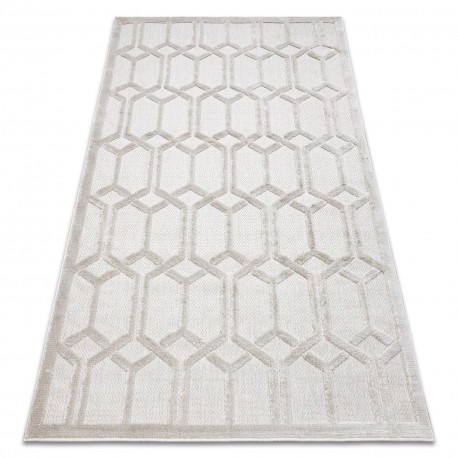 Covor SANTO SISAL 58385 Ruta, geometric bej, 160x220 cm