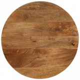 Blat de masa rotund, &Oslash; 50x3,8 cm, lemn masiv de mango brut GartenMobel Dekor, vidaXL