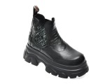 Ghete GRYXX negre, 59528, din piele naturala
