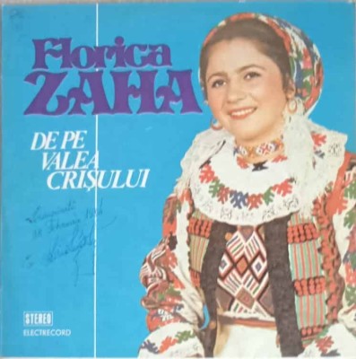 Disc vinil, LP. DE PE VALEA CRISULUI-FLORICA ZAHA-256107 foto