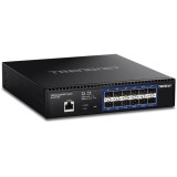 Cumpara ieftin Switch 12 porturi SFP+ 1/10G, 1 x consola RJ45, management, 1U - TRENDnet TL2-F7120