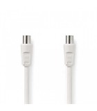 Cablu antena coaxial tata-tata 10m alb Nedis